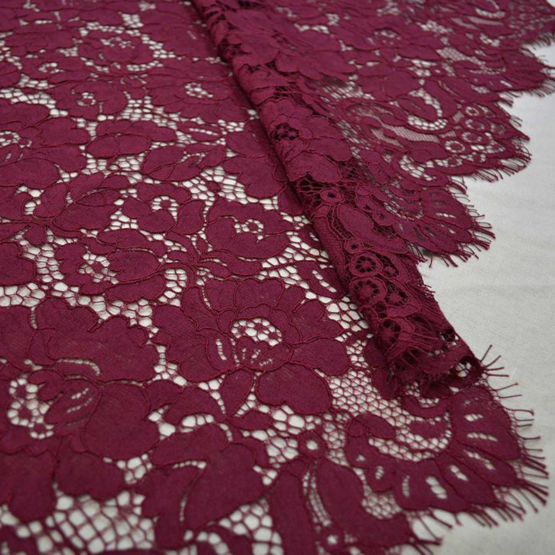 Eyelash Lace Lace Fabric Placement Floral for Apparel Wholesale Suppli 12